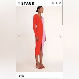 STAUD SHOKO SWEATER POPPY ROSEBUD